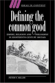 Cover of: Defining the Common Good by Peter N. Miller
