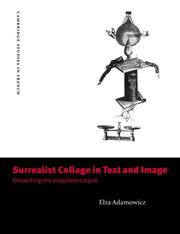 Cover of: Surrealist Collage in Text and Image by Elza Adamowicz