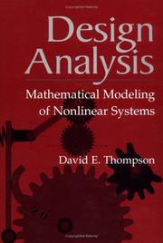 Design Analysis by David E. Thompson