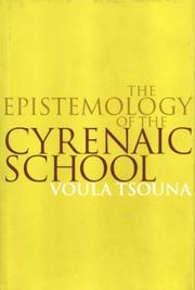 Cover of: The Epistemology of the Cyrenaic School