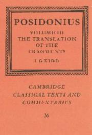 Cover of: The Translation of the Fragments: Volume 3: