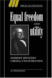 Cover of: Equal freedom and utility by D. Weinstein