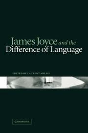 Cover of: James Joyce and the difference of language