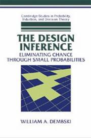Cover of: The design inference by William A. Dembski