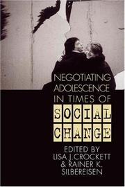 Cover of: Negotiating Adolescence in Times of Social Change