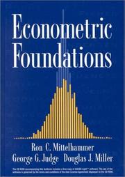 Cover of: Econometric Foundations Pack with CD-ROM by Ron C. Mittelhammer, George G. Judge, Douglas J. Miller