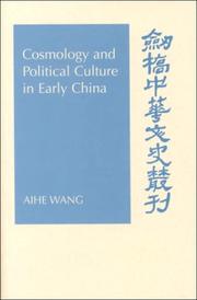 Cover of: Cosmology and Political Culture in Early China (Cambridge Studies in Chinese History, Literature and Institutions)