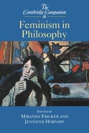 Cover of: The Cambridge Companion to Feminism in Philosophy (Cambridge Companions to Philosophy)