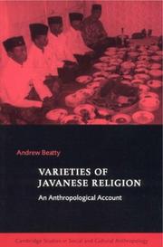 Cover of: Varieties of Javanese religion by Andrew Beatty