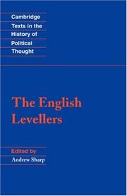 Cover of: The English Levellers by edited by Andrew Sharp.