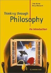 Cover of: Thinking through philosophy | Chris Horner