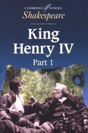 Cover of: King Henry IV, part 1 by William Shakespeare