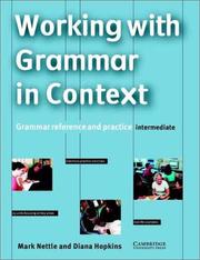 Cover of: Developing Grammar in Context Intermediate without answers by Mark Nettle, Diana Hopkins