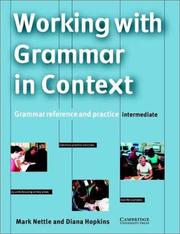 Cover of: Developing Grammar in Context Intermediate without answers: Grammar Reference and Practice