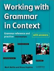 Cover of: Developing Grammar in Context Intermediate with Answers by Mark Nettle, Diana Hopkins
