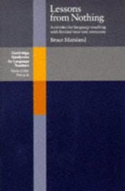 Cover of: Lessons from nothing by Bruce Marsland