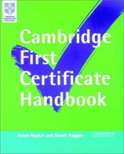 Cover of: Cambridge First Certificate Handbook by Helen Naylor, Stuart Hagger