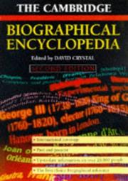 Cover of: The Cambridge biographical encyclopedia by edited by David Crystal.