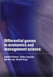 Cover of: Differential Games in Economics and Management Science