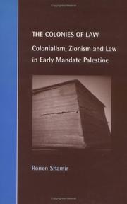 Cover of: The Colonies of Law by Ronen Shamir