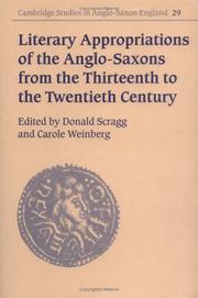 Cover of: Literary appropriations of the Anglo-Saxons from the thirteenth to the twentieth century