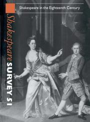Cover of: Shakespeare Survey 51: Shakespeare in the Eighteenth Century