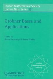 Cover of: Gröbner bases and applications