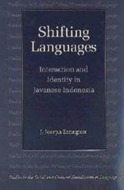 Cover of: Shifting Languages by J. Joseph Errington