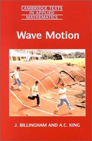 Cover of: Wave motion by J. Billingham