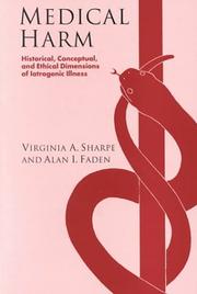 Medical harm by Virginia A. Sharpe