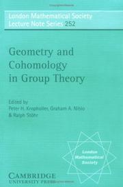 Cover of: Geometry and cohomology in group theory