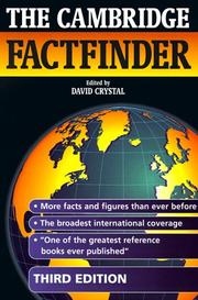 The Cambridge factfinder by David Crystal