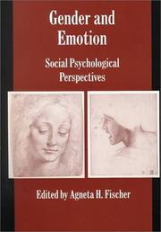 Cover of: Gender and Emotion: Social Psychological Perspectives (Studies in Emotion and Social Interaction)