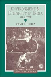 Cover of: Environment and ethnicity in India, 1200-1991