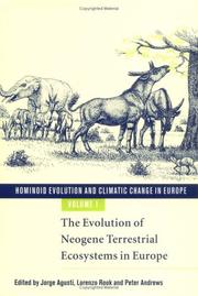 Cover of: Hominoid Evolution and Climatic Change in Europe (Hominoid Evolution and Climatic Change in Europe Volume 1) by 