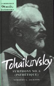 Cover of: Tchaikovsky: Symphony No. 6 (Pathétique) (Cambridge Music Handbooks)