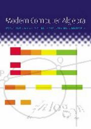 Cover of: Modern computer algebra