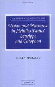 Cover of: Vision and narrative in Achilles Tatius' Leucippe and Clitophon