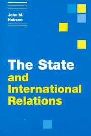 Cover of: The State and International Relations (Themes in International Relations) by John M. Hobson