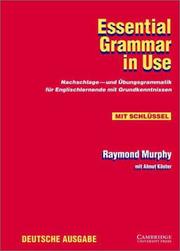 Cover of: Essential Grammar in Use with Answers German edition (Grammar in Use)