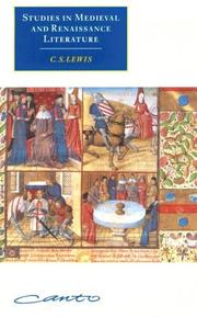 Cover of: Studies in medieval and Renaissance literature
