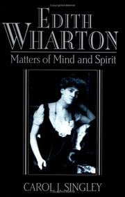 Cover of: Edith Wharton: Matters of Mind and Spirit (Cambridge Studies in American Literature and Culture)