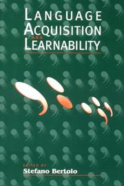 Cover of: Language acquisition and learnability by edited by Stefano Bertolo.