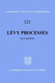 Cover of: Lévy Processes (Cambridge Tracts in Mathematics) by Jean Bertoin
