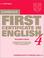 Cover of: Cambridge First Certificate in English 4 Teacher's book