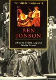 Cover of: The Cambridge companion to Ben Jonson
