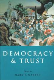 Cover of: Democracy and Trust