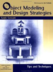 Cover of: Object modeling and design strategies: tips and techniques