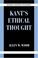 Cover of: Kant's ethical thought