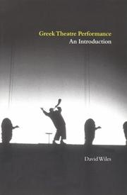 Cover of: Greek theatre performance: an introduction